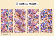 Dreamy Forals - Seamless Patterns, a Pattern Graphic by Art Sproot (Thumbnail 5 of 5)