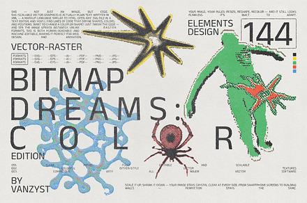 Bitmap Dreams Color Edition, a Graphic by Vanzyst