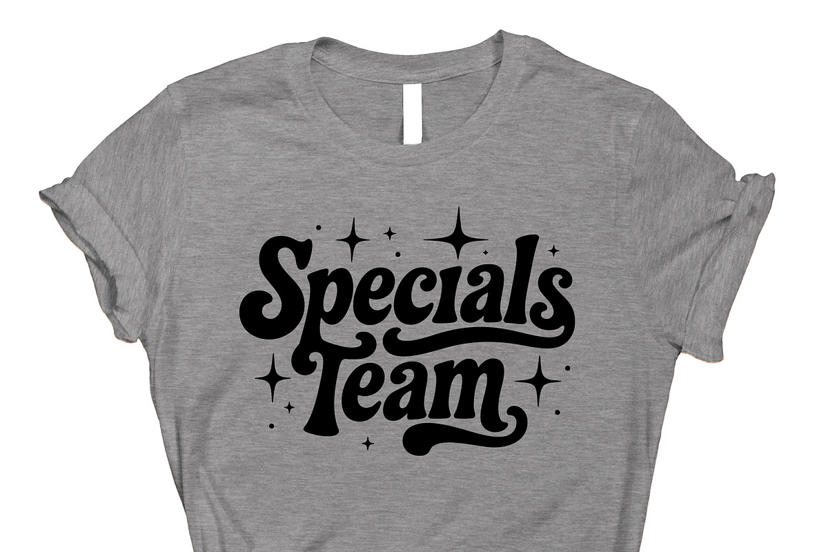 Specials Team Groovy Retro Typograph, an Object Graphic by Star Graphic Design (Photo 6 of 12)