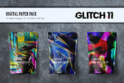 Glitch Psychedelic 11. Digital Paper, a Texture Illustration by KENO Mascots (Thumbnail 6 of 9)