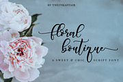 Floral Boutique Calligraphy Font, a Script Font by theinkaffair (Thumbnail 1 of 7)