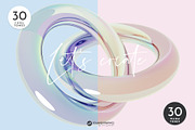 Glossy Abstract 3D Rendered Shapes, a Background Graphic by Youandigraphics (Thumbnail 2 of 13)