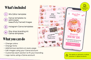 Pink Bakery Cake Website Template