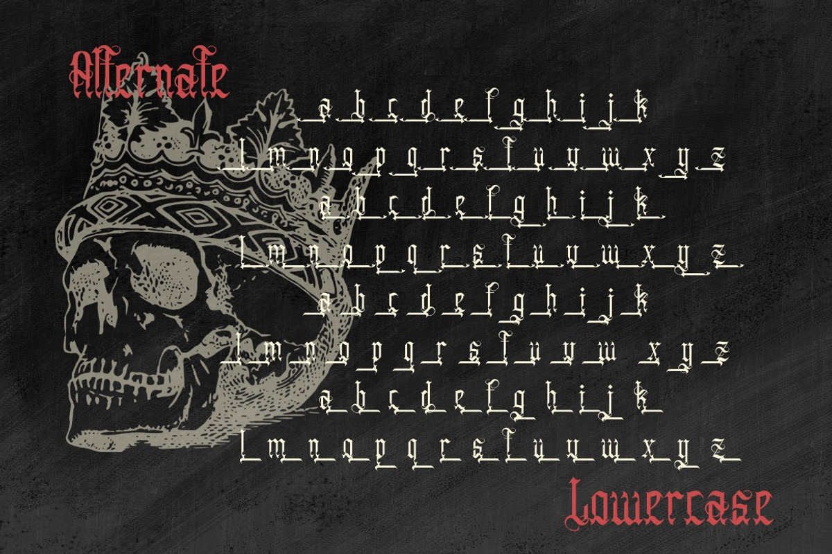 Anuaki Eclipse - Vintage Blackletter, a Blackletter Font by Dhabee (Photo 4 of 15)