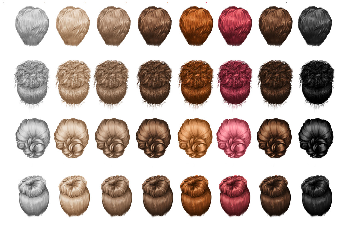 Natural hair clipart, an Illustration by Elenbushe (Photo 2 of 10)