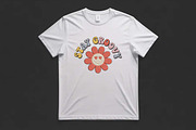 Retro Stay Groovy Smiley Flower, a Decorative Illustration by Purpose Ekbal (Thumbnail 3 of 3)