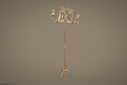 Vintage music stand, a Furniture 3D Model by Snji | 3D Models (Thumbnail 10 of 12)