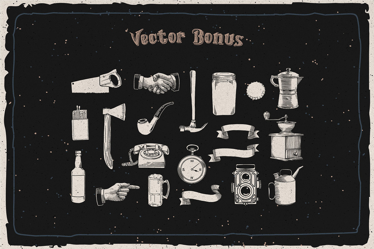 Weinston Typeface + Extras preview 5