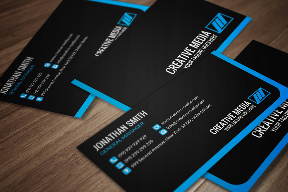 Corporate Business Card CM063, a Business Card Template by annozio (Photo 1 of 4)