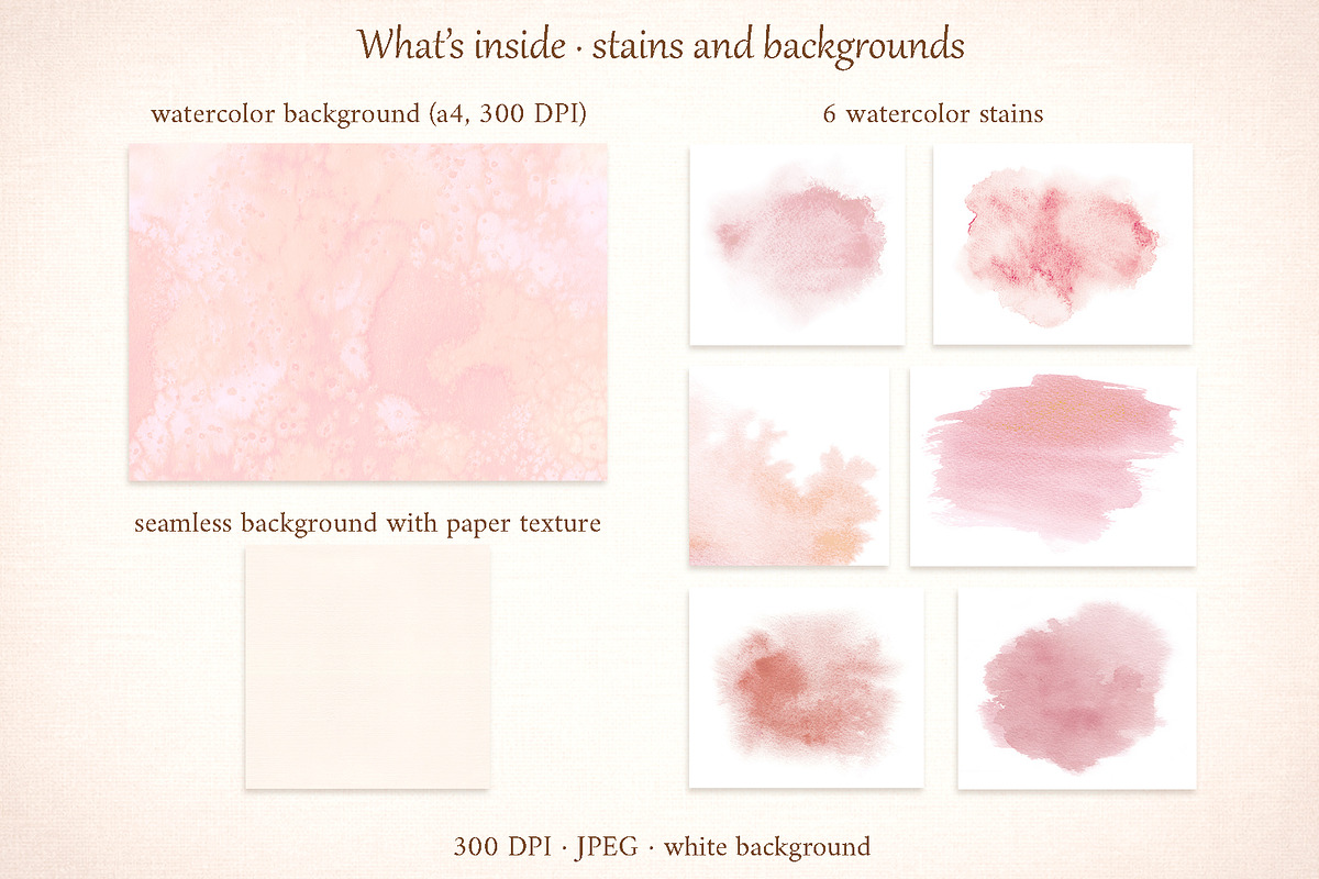 Blush Garden Peony Watercolor Set, a Seasonal Illustration by Where summer is (Photo 4 of 12)