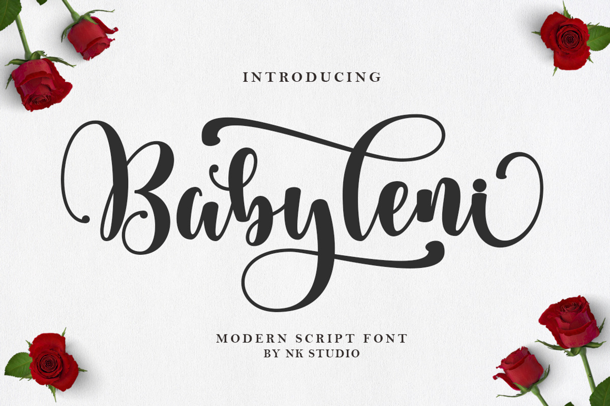 Baby Leni, a Script Font by Nurul_kamal (Photo 1 of 11)