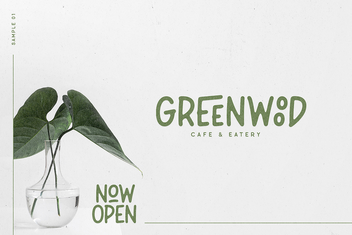 Leafy Plant Fun Typeface preview 7
