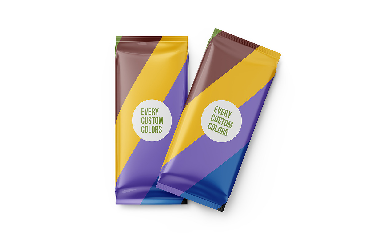 Two Chocolate bar mockup, a Packaging Mockup by easymock (Photo 5 of 6)