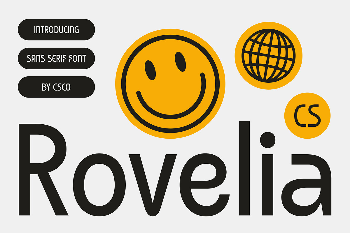 CS Rovelia – Modern Font, a Sans Serif Font by Craft Supply Co. (Photo 1 of 8)
