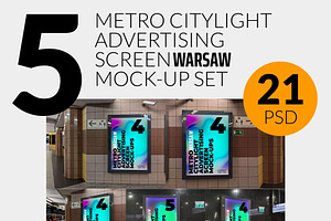 Warsaw Metro Ad Screen Set 1