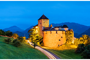 Vaduz Castle in Liechtenstein at, an Architecture Photo by Leonid Andronov