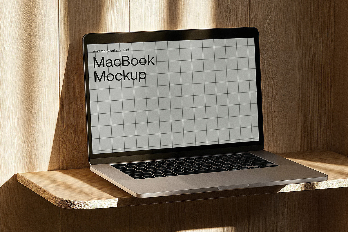 MacBook Mockup M15, a Mac Mockup by Asketic (Photo 2 of 4)