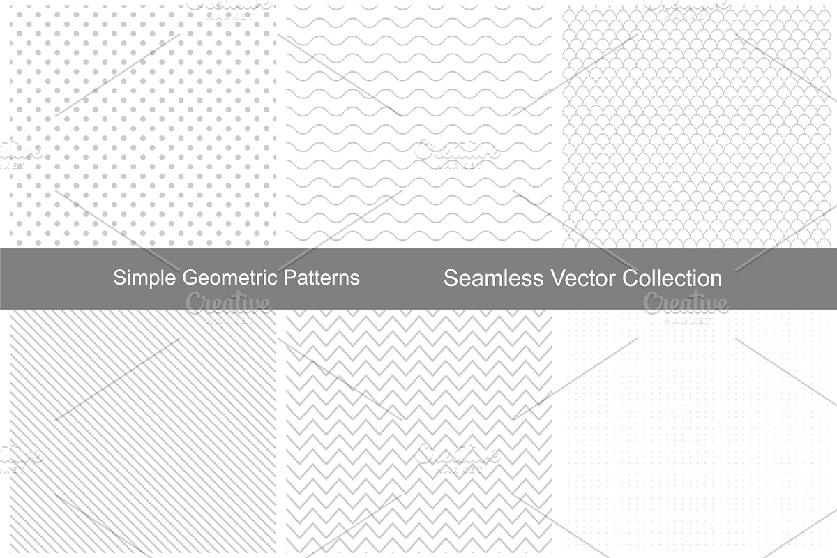 Seamless geometric patterns., a Pattern Graphic by ExpressShop
