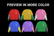 double layer t-shirt mockup, a Shirt Mockup by yalanois (Thumbnail 4 of 6)