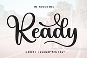 Ready | Script Font, a Handwritten Font by Scratchones (Thumbnail 1 of 9)