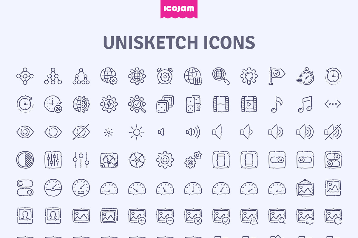 3000 Unisketch icons, an Outline Icon by Icojam store (Photo 10 of 12)