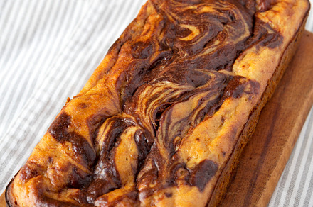 Homemade Chocolate Banana Bread, side view., a Food & Drink Photo by LiudmylaChuhunova