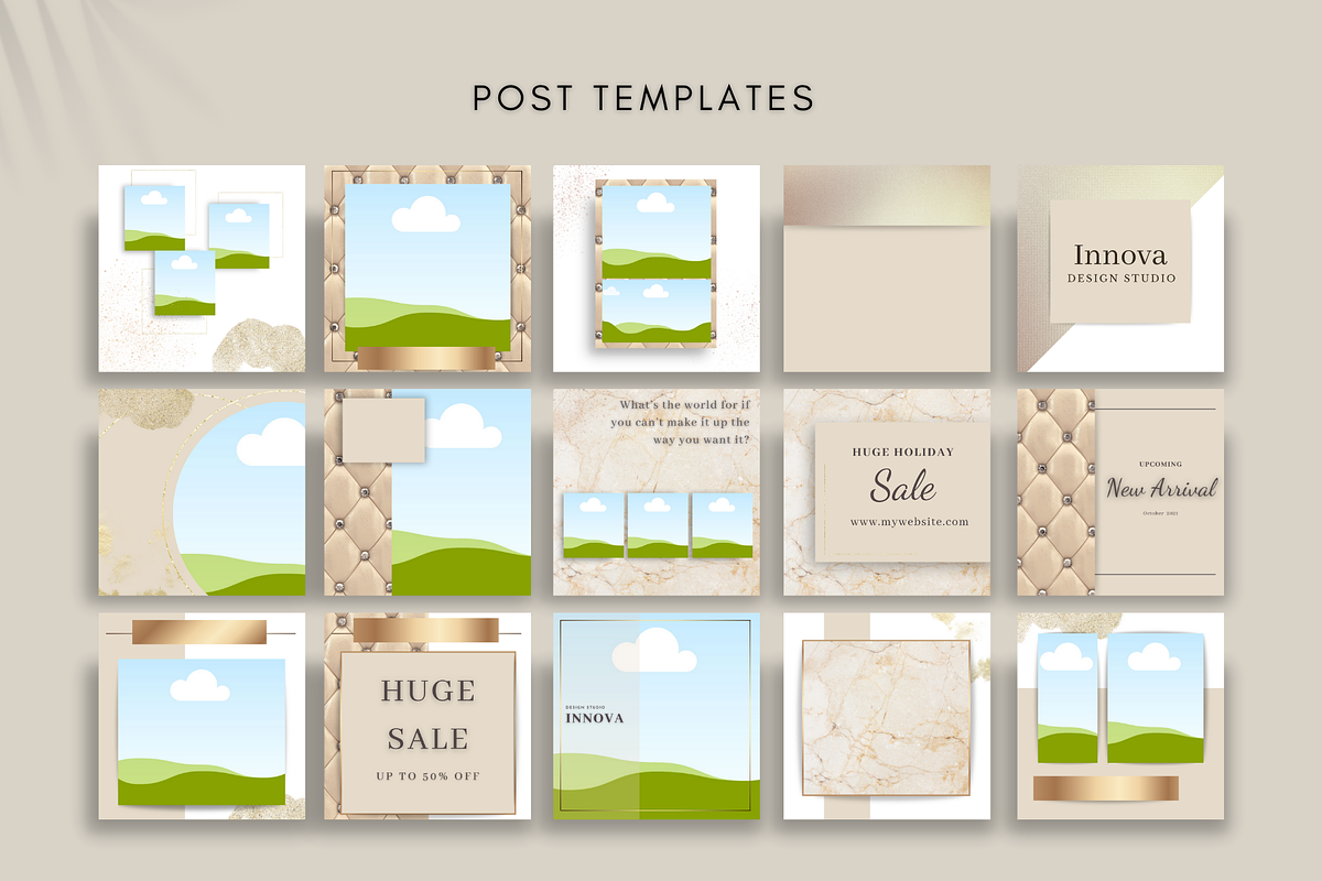 Instagram post Template + Highlights, a Social Media Template by Innova Studio (Photo 4 of 7)