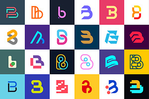 Logos Collection With Letter B