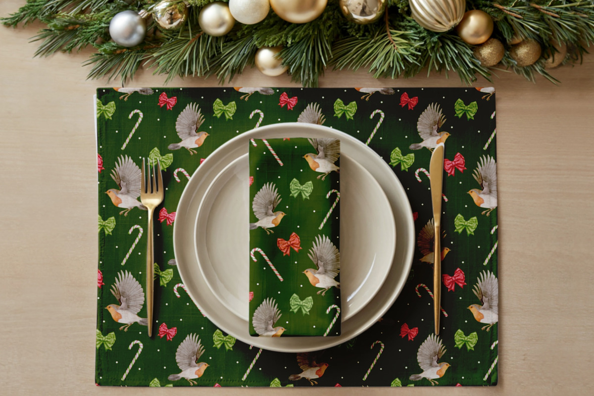 Christmas Robins watercolors, a Seasonal Illustration by Happy Sloth Graphics (Photo 17 of 19)