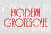 Sansterdam Bold and Thin, a Sans Serif Font by NREY (Thumbnail 5 of 6)