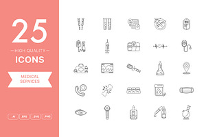 Medical Services Icon Set