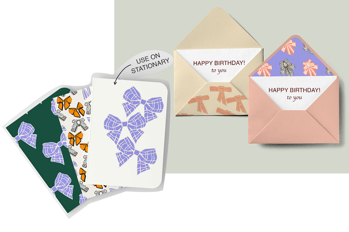 Illustrated ribbon bows vectors V3, an Object Graphic by MayBay Studio (Photo 6 of 6)