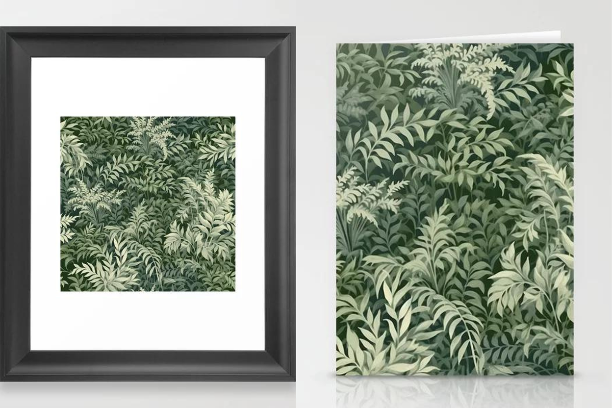 Nature Ferns Seamless Pattern, a Pattern Graphic by Pattern Pulse (Photo 6 of 6)