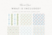 Grandmillennial Seamless Pattern, a Pattern Graphic by Invite to Clipart (Thumbnail 5 of 12)