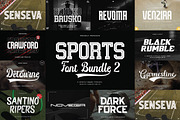 Sports Font Bundle 2, a Sans Serif Font by Flawless And Co (Thumbnail 1 of 12)