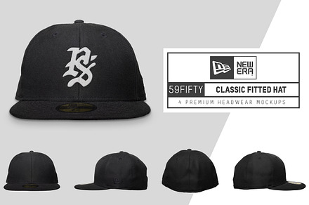 New Era 59Fifty Fitted Hat Mockups, a Hat Mockup by Pixel Sauce™