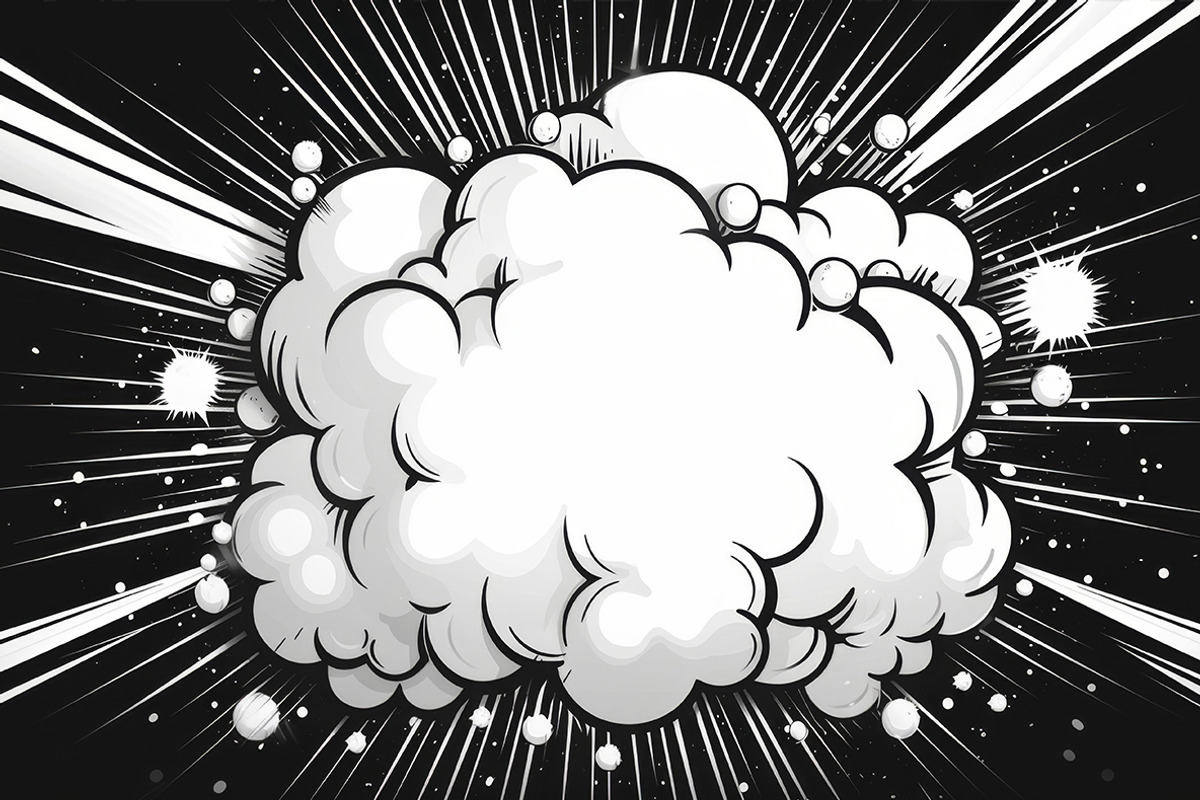 Comic Boom Explosions. 31 images, a Decorative Illustration by Handmadefont (Photo 14 of 20)