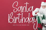 Santa Birthday | Script Font, a Script Font by Scratchones (Thumbnail 1 of 8)