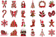 Watercolor Christmas Pattern PNG Cli, an Illustration by Sublimation Artist (Thumbnail 2 of 6)