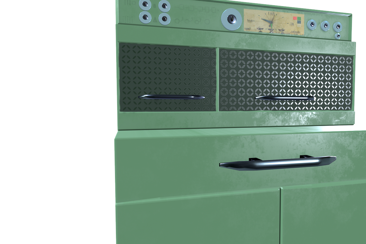 3D Fridge Flair Imperial GM 1940s, a Furniture 3D Model by MoniGarr (Photo 5 of 6)