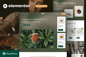 Supplement Store Elementor Template, a WordPress Template by Awakened Templates