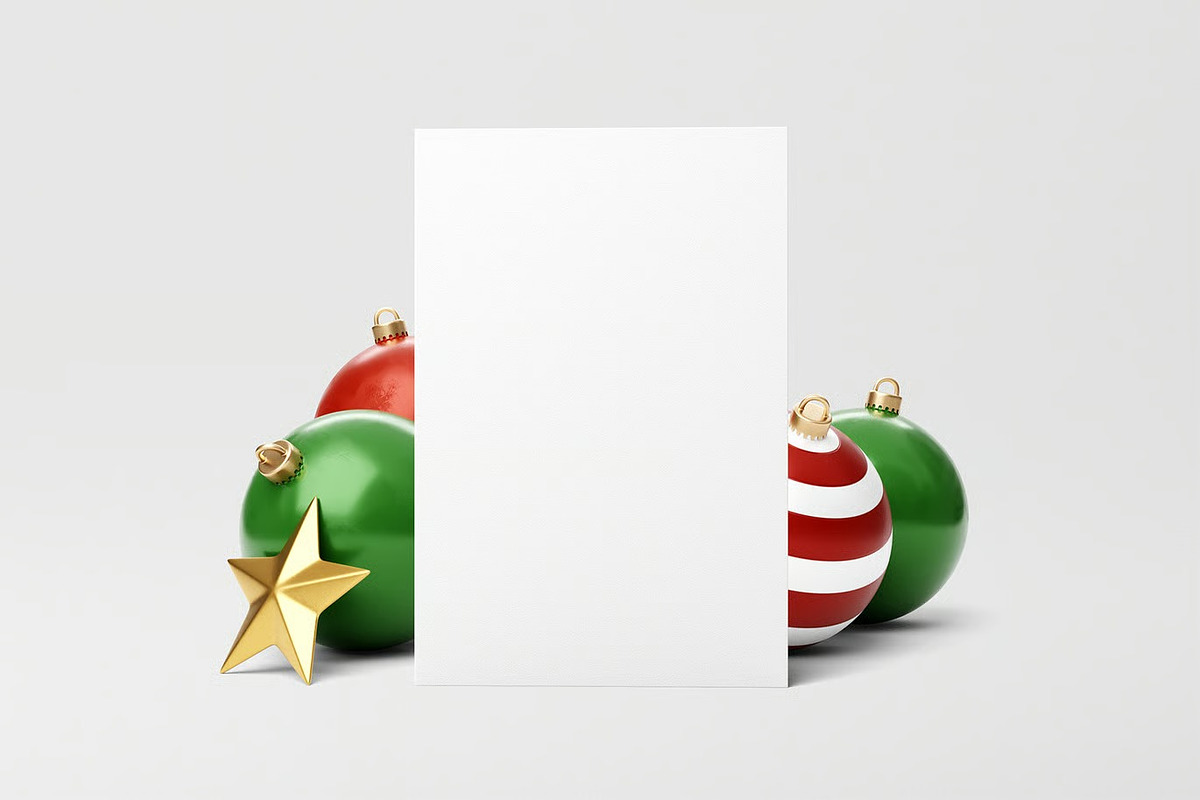 Christmas Card Mockup, an Advertising Mockup by zpackcreative (Photo 4 of 6)