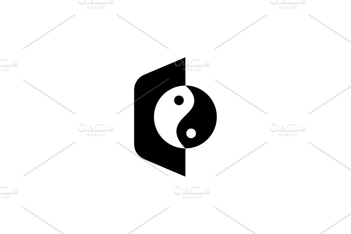 Letter C Yin Yang Logo Design, a Branding & Logo Template by Amadul11 (Photo 1 of 5)