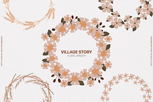 Village Story Baby Vector Set