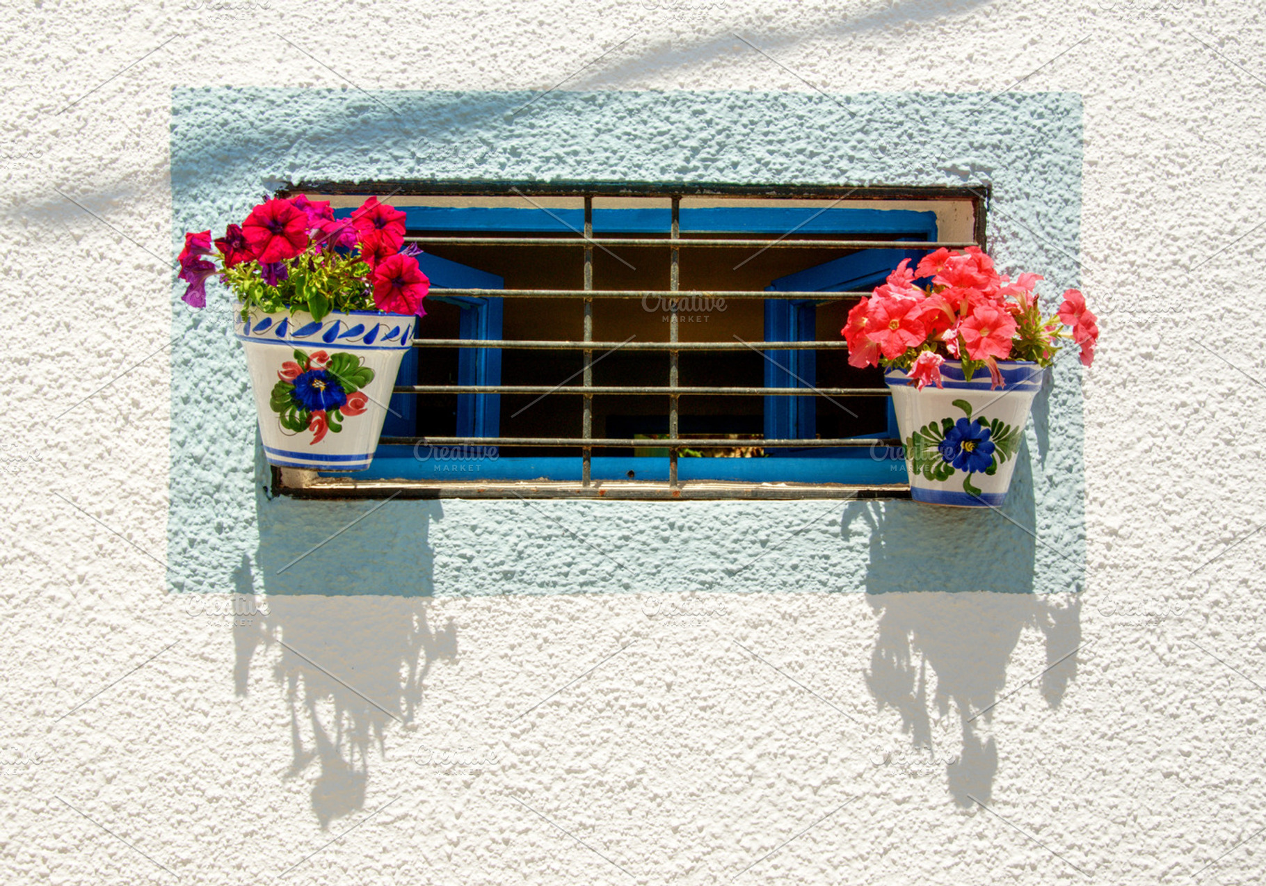 Flowerpots stock photo, a Nature Photo by lsalas-morera