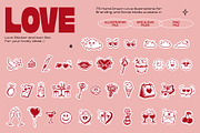 Love Icon & Sticker Set – Hand-Drawn, an Outline Icon by dicreate (Thumbnail 3 of 13)