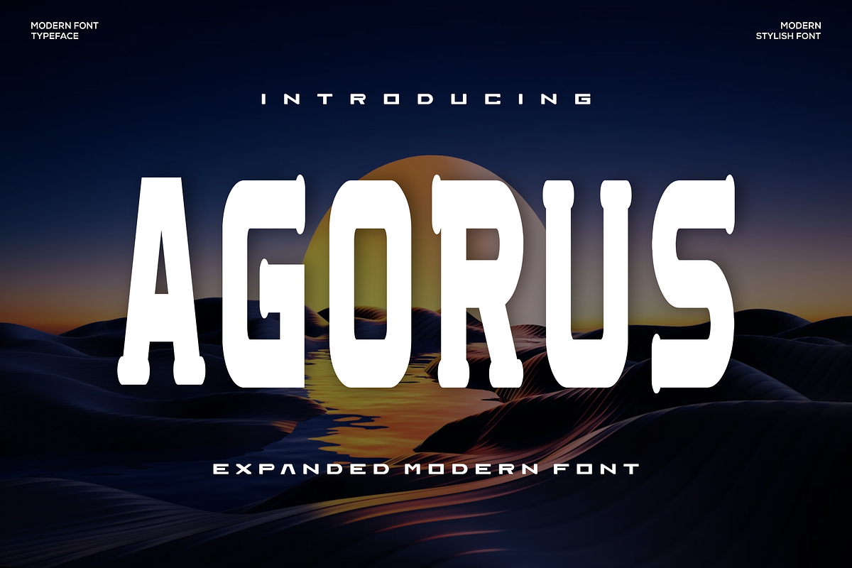 Agorus Font, a Sans Serif Font by agusariyadi (Photo 1 of 5)
