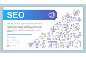 SEO Web Banner, Business Card