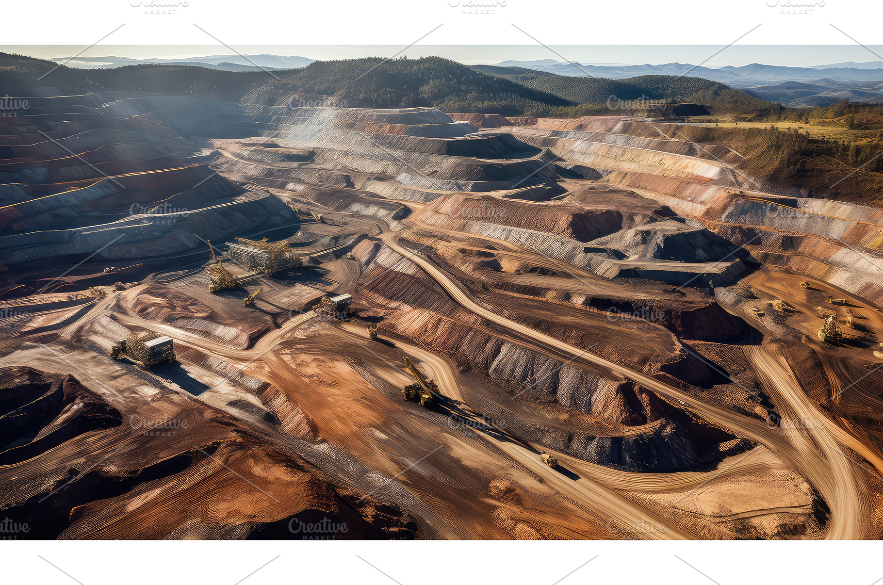 perspective silver mining ai, an Industrial Photo by pikepicture