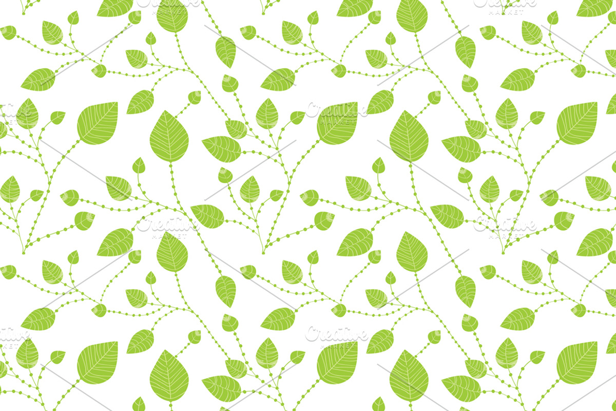 Spring floral seamless patterns set preview 2